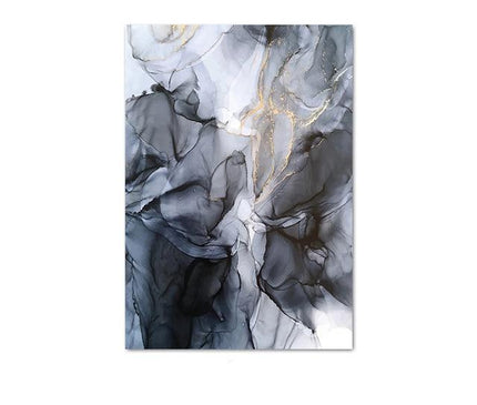 Colorful abstract canvas print by Kezaro featuring vibrant, dynamic brushstrokes on a 60x85cm unframed artwork.