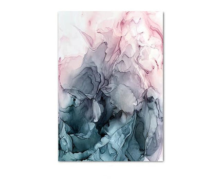 Colorful abstract canvas print by Kezaro featuring vibrant, expressive brushstrokes on a 60x85cm unframed artwork.