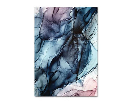 Colorful abstract canvas print by Kezaro, 60x85cm unframed wall art with vibrant, swirling abstract patterns on canvas.