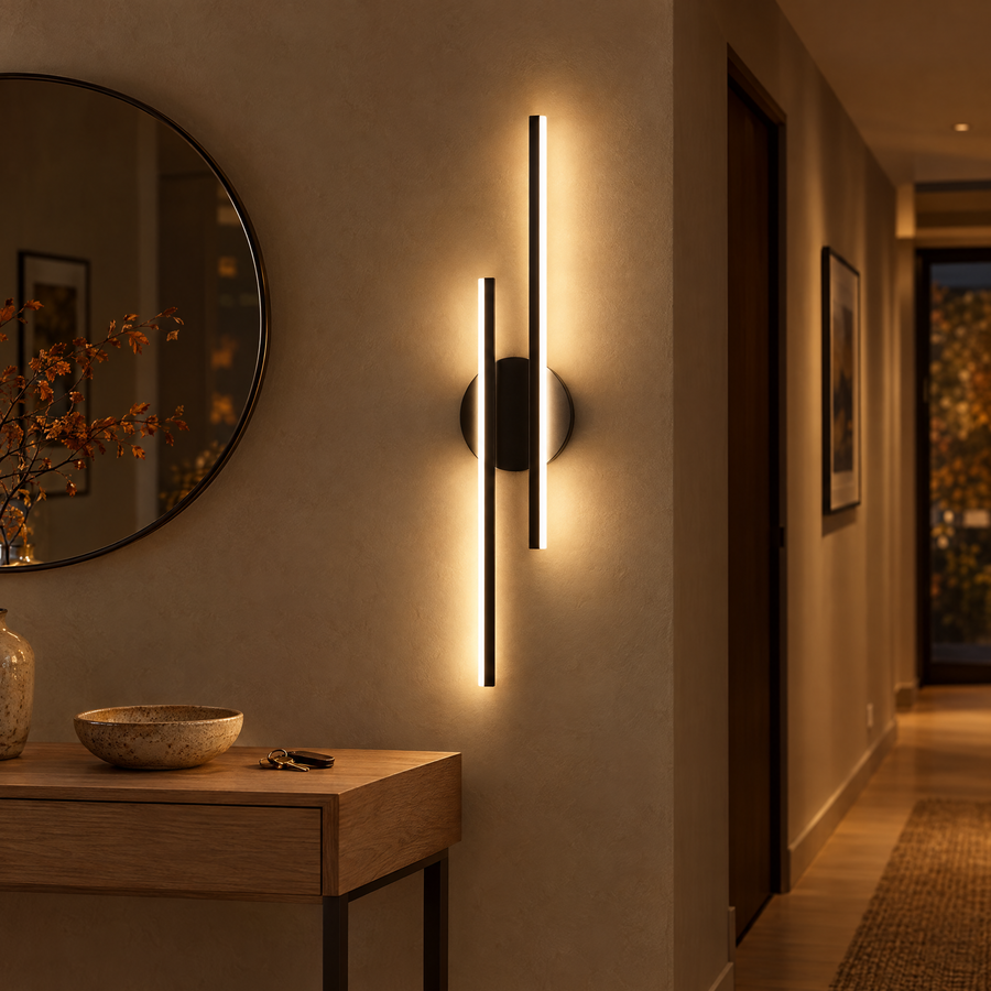 Aeris Wandleuchte Schwarz | LED, Modernes Design