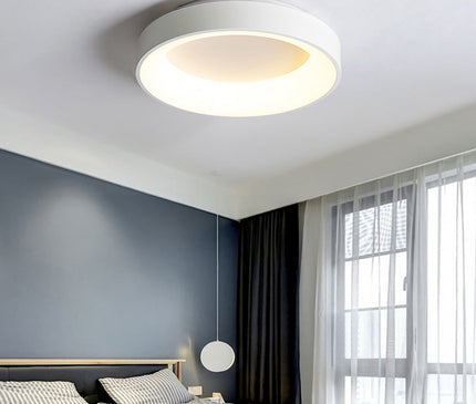 Kezaro Arisha ceiling lamp, 30cm white dimmable lighting fixture with modern design for indoor illumination.