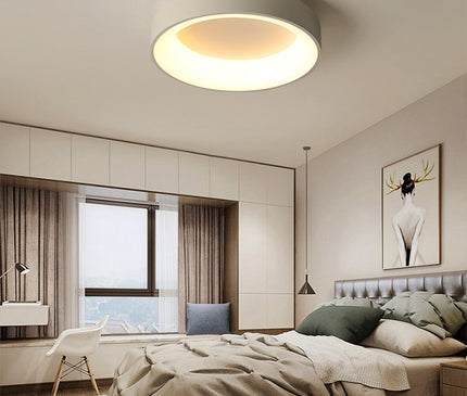 Kezaro Arisha ceiling lamp, dimmbar, white, 30cm diameter, modern illumination for living space