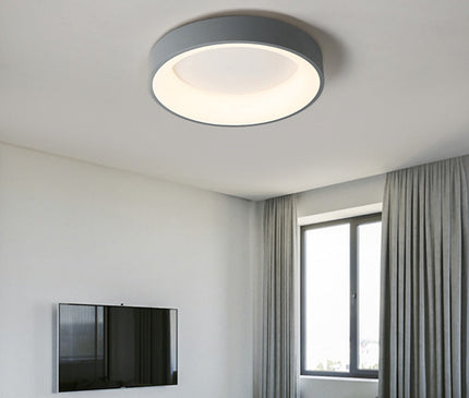 Kezaro Arisha dimmable ceiling lamp with a 30cm white shade, modern lighting fixture for indoor illumination.