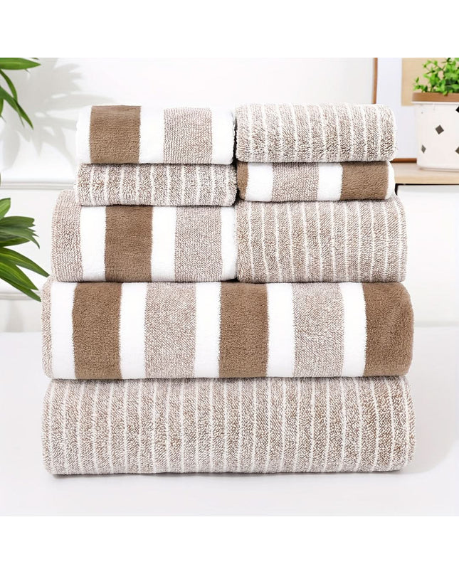 Kezaro Liora Badetuch-Set in coffee color, ultra-soft and highly absorbent bath towel set, perfect for luxurious bathroom use.