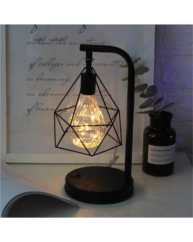 Colorful retro Eisenlampe by Kezaro with vintage metal design and vibrant finish, hanging lamp with a nostalgic style.