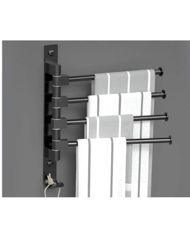 Kezaro Cremona towel holder with three horizontal bars for bathroom towels, modern chrome finish, wall-mounted design.