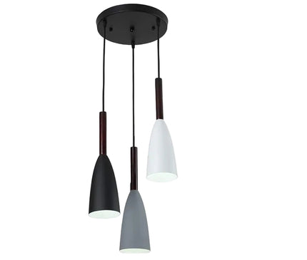 Kezaro Monaco hanging pendant light in sleek black with a modern design, ideal for contemporary interior lighting.