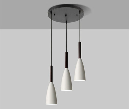 Kezaro Monaco hanging pendant light in black with a sleek modern design, ideal for contemporary home or office decor.