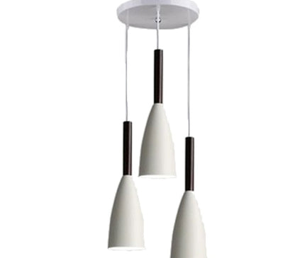 Black Monaco pendant light by Kezaro hanging with a sleek modern design, ideal for contemporary interior lighting.