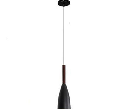 Kezaro Monaco hanging light fixture in sleek black with a modern design, ideal for contemporary interior lighting.
