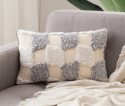 Kezaro Boho Kissenbezug with colorful, patterned fabric, 45cm x 45cm decorative cushion cover for bohemian home decor.