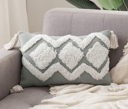 Kezaro Boho Kissenbezug with vibrant patterned fabric, 45cm x 45cm decorative cushion cover for bohemian home decor