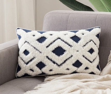 Kezaro boho cushion cover with vibrant patterns, 45x45cm, decorative throw pillow for bohemian home decor.