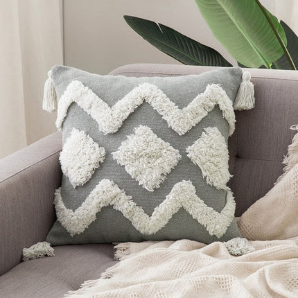 Kezaro Boho Kissenbezug with colorful, patterned fabric in 45x45 cm size, showcasing bohemian style decorative cushion cover.