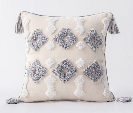Kezaro boho pillow cover with vibrant patterns, 45cm x 45cm, featuring a stylish and decorative design for cozy home decor.