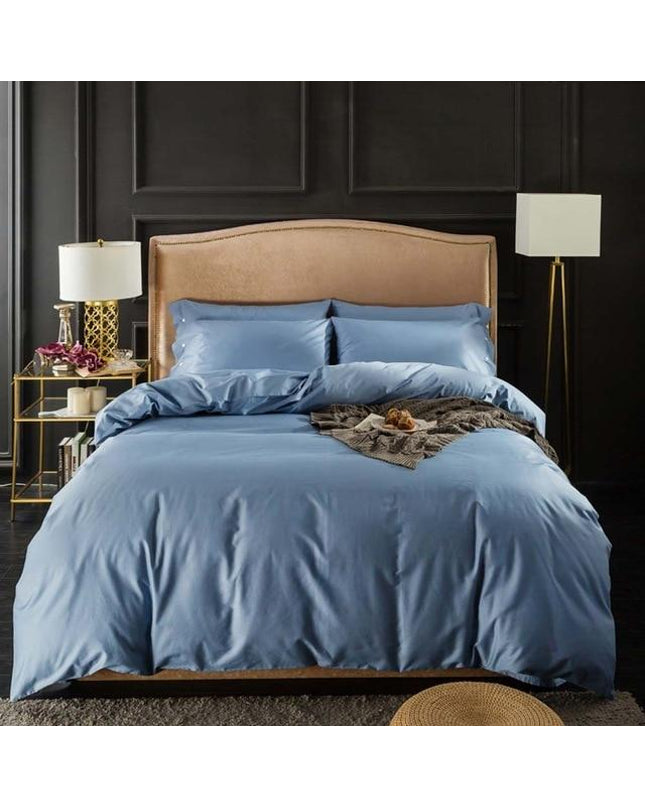 Kezaro Syracuse Bettwäsche Set with twin-size flat sheet and matching pillowcases, featuring a stylish, comfortable bedding design.