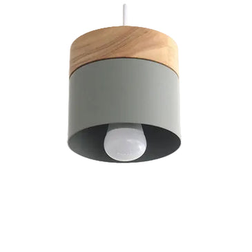 Kezaro Montpellier hanging light fixture in cool white with a modern design, featuring a sleek gray finish.
