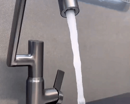 AquaTwist Küchenarmatur | 360° Drehbar, Integrierte Temperaturanzeige