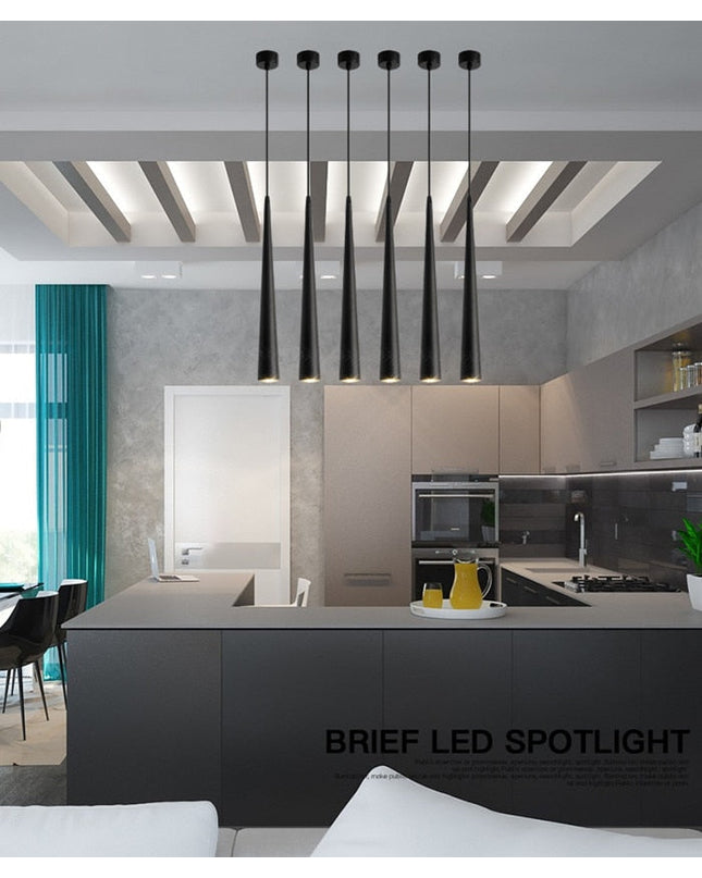 Kezaro Lille dimmbares Licht in Schwarz, 7W LED, Tageslichtweiß 4000K, modern design, visible black fixture with adjustable brightness