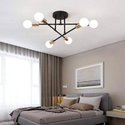 Kezaro Florenz lamp with black and gold finish, featuring a modern, elegant design and intricate detailing.