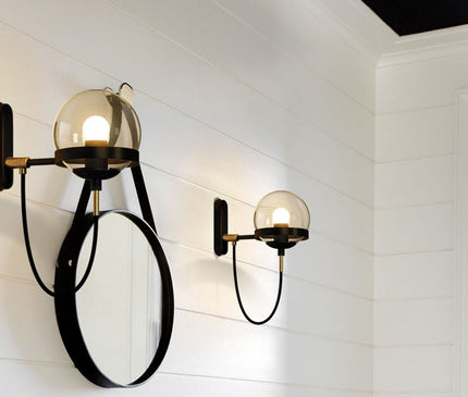 Kezaro Strasbourg Wandleuchte in black wall-mounted light fixture with modern design and sleek finish.