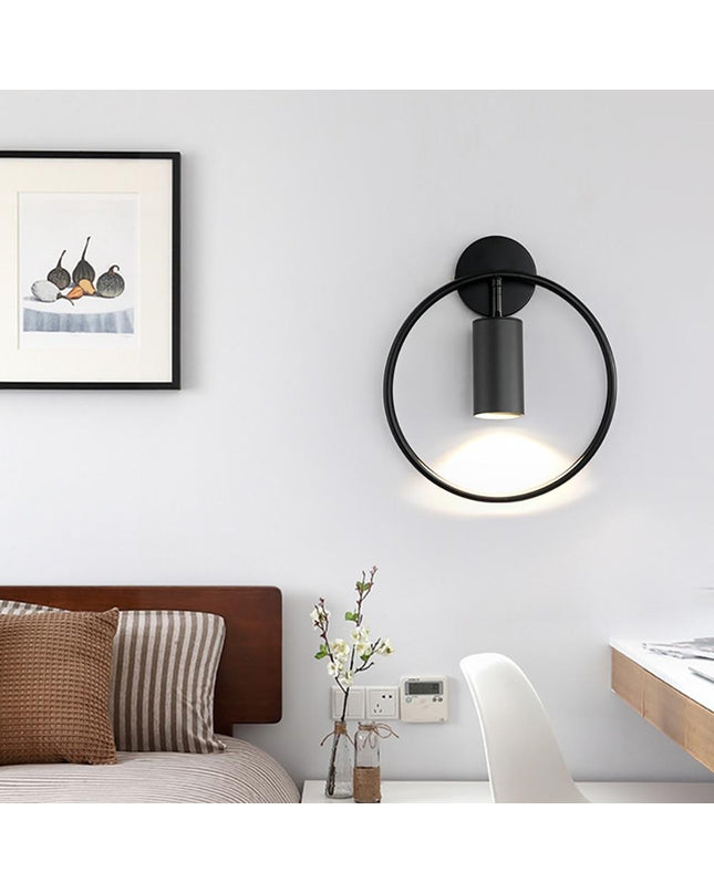 Kezaro Casoria Wandleuchte in black with daylight LED light, modern wall-mounted lighting fixture for indoor or outdoor use