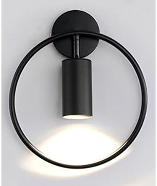 Kezaro Casoria wall light with black finish, featuring a sleek design and daylight 4000K LED illumination.