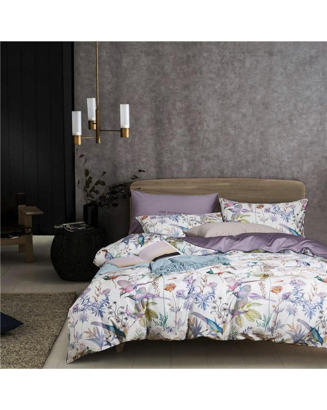 Kezaro Prato Bettwäsche-Set with 220x240cm fitted sheet and matching pillowcases in a 4-piece set.