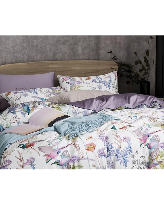 Kezaro Prato Bettwäsche-Set with fitted sheet, pillowcases, and duvet cover in 220x240cm size, soft and comfortable bedding.