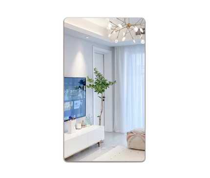 Kezaro Avela wall mirror with 30x40 cm size, bohrfreie montage, modern design, suitable for bathroom or hallway.