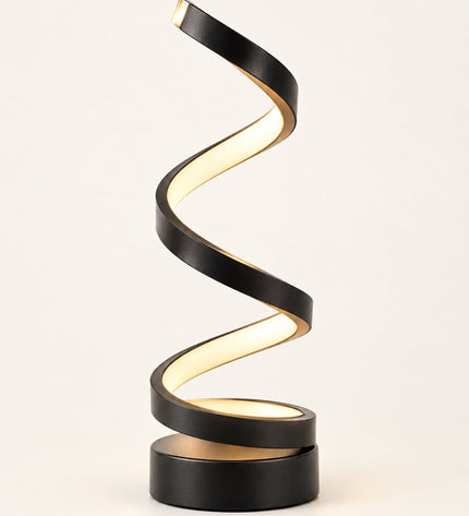 Spira table lamp in black, product view