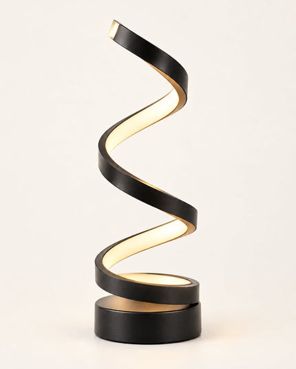 Spira table lamp in black, product view