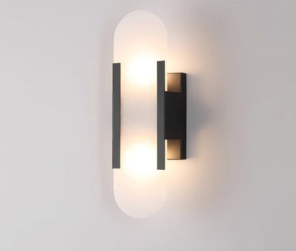 Vento Wandleuchte | Alabaster, Modern mit Metallakzenten 0