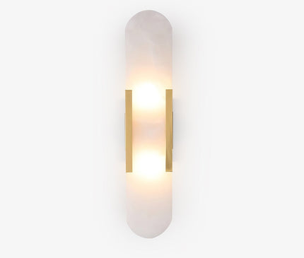 Vento Wandleuchte | Alabaster, Modern mit Metallakzenten 1