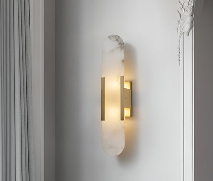 Vento Wandleuchte | Alabaster, Modern mit Metallakzenten 2