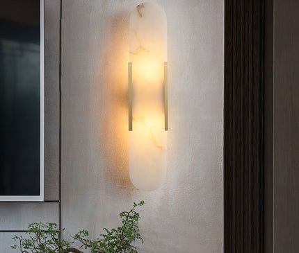 Vento Wandleuchte | Alabaster, Modern mit Metallakzenten 3