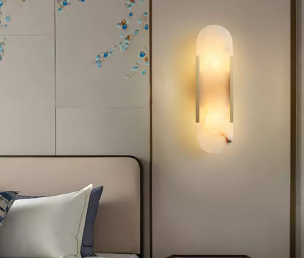 Vento Wandleuchte | Alabaster, Modern mit Metallakzenten 7
