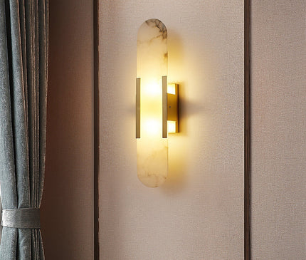 Vento Wandleuchte | Alabaster, Modern mit Metallakzenten 8