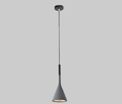 Kezaro Toulon hanging light fixture with a sleek white design, modern pendant lamp hanging from a ceiling mount.