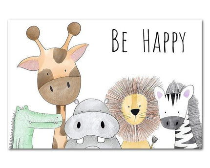 Be Happy Leinwand